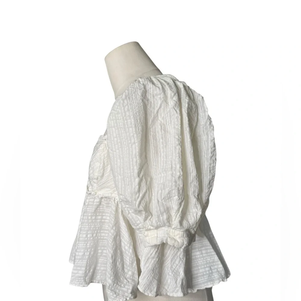 FREE PEOPLE | Leave It To Me Top in Ivory white size XS